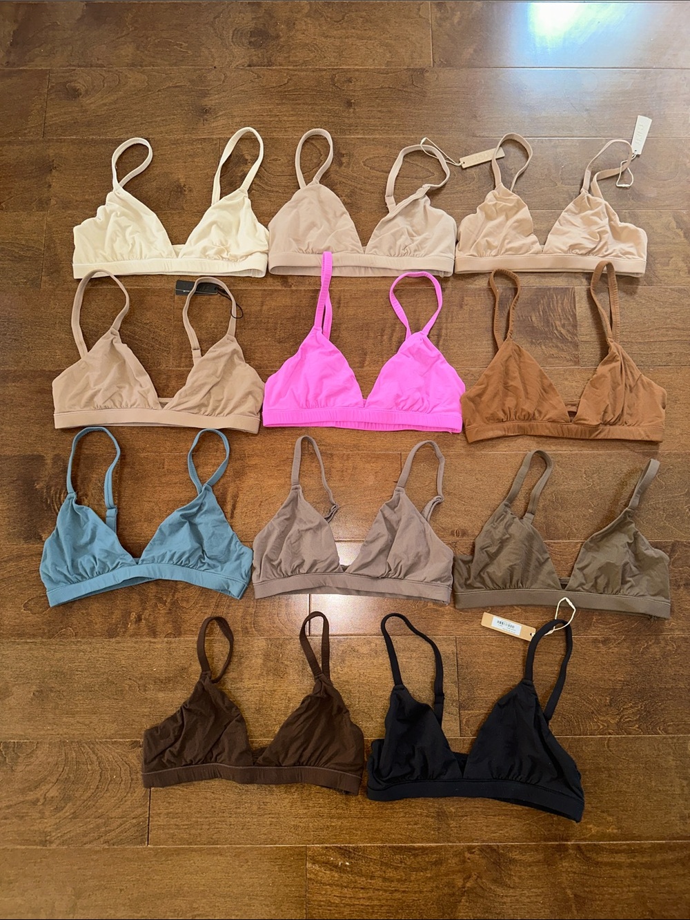 SKIMS FITS EVERYBODY Triangle Bralette Bundle of 11 S